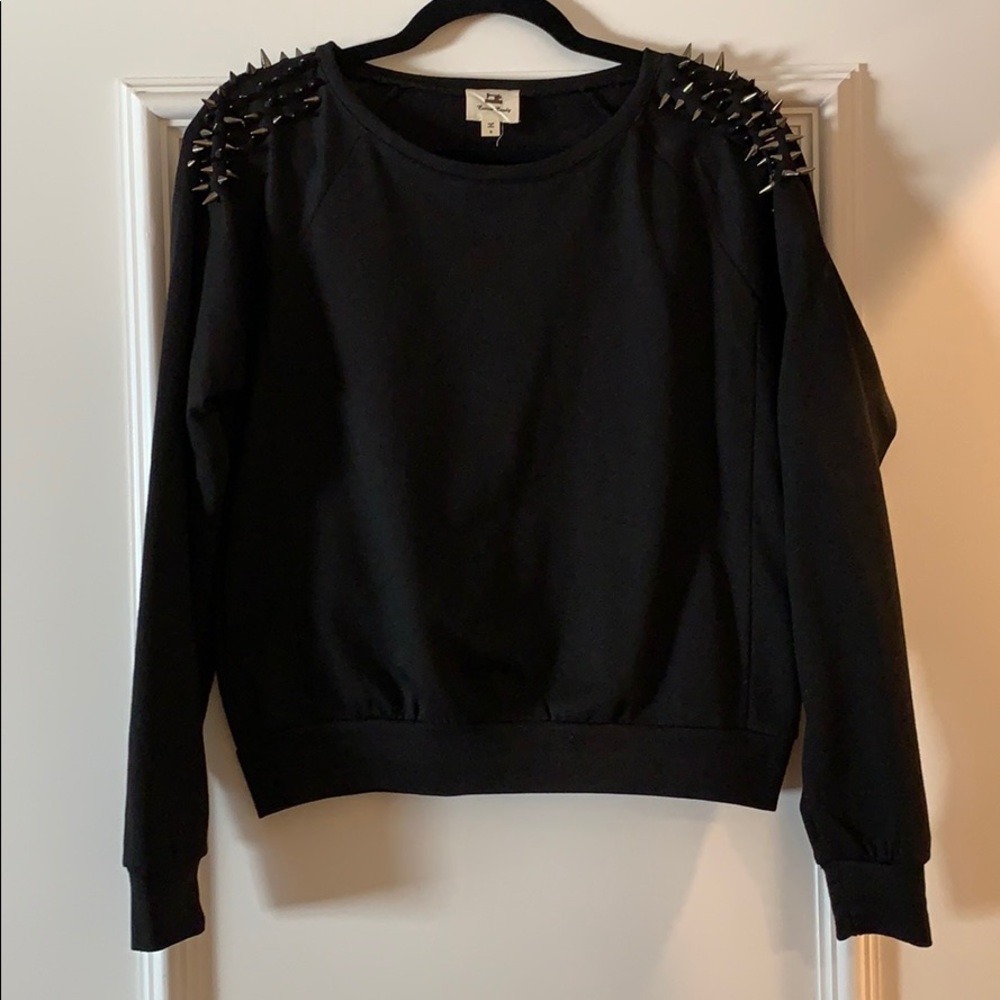 Black Spike Sweatshirt